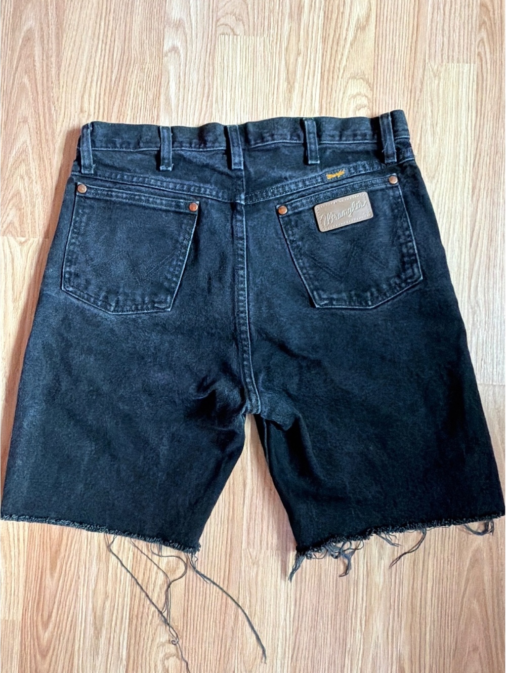 Black Wrangler Jean Shorts Western Size 30